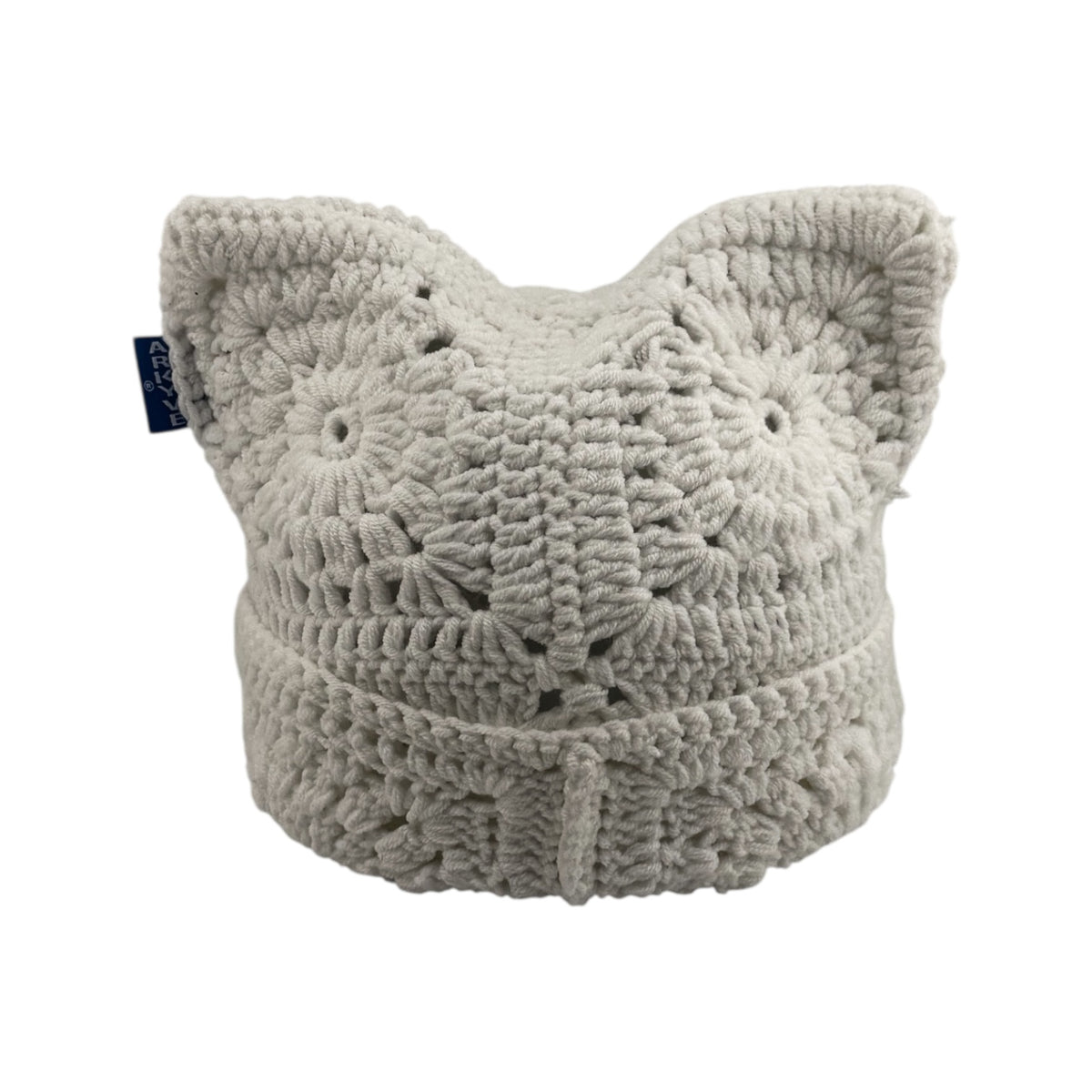 Snow Crochet Cat Hat