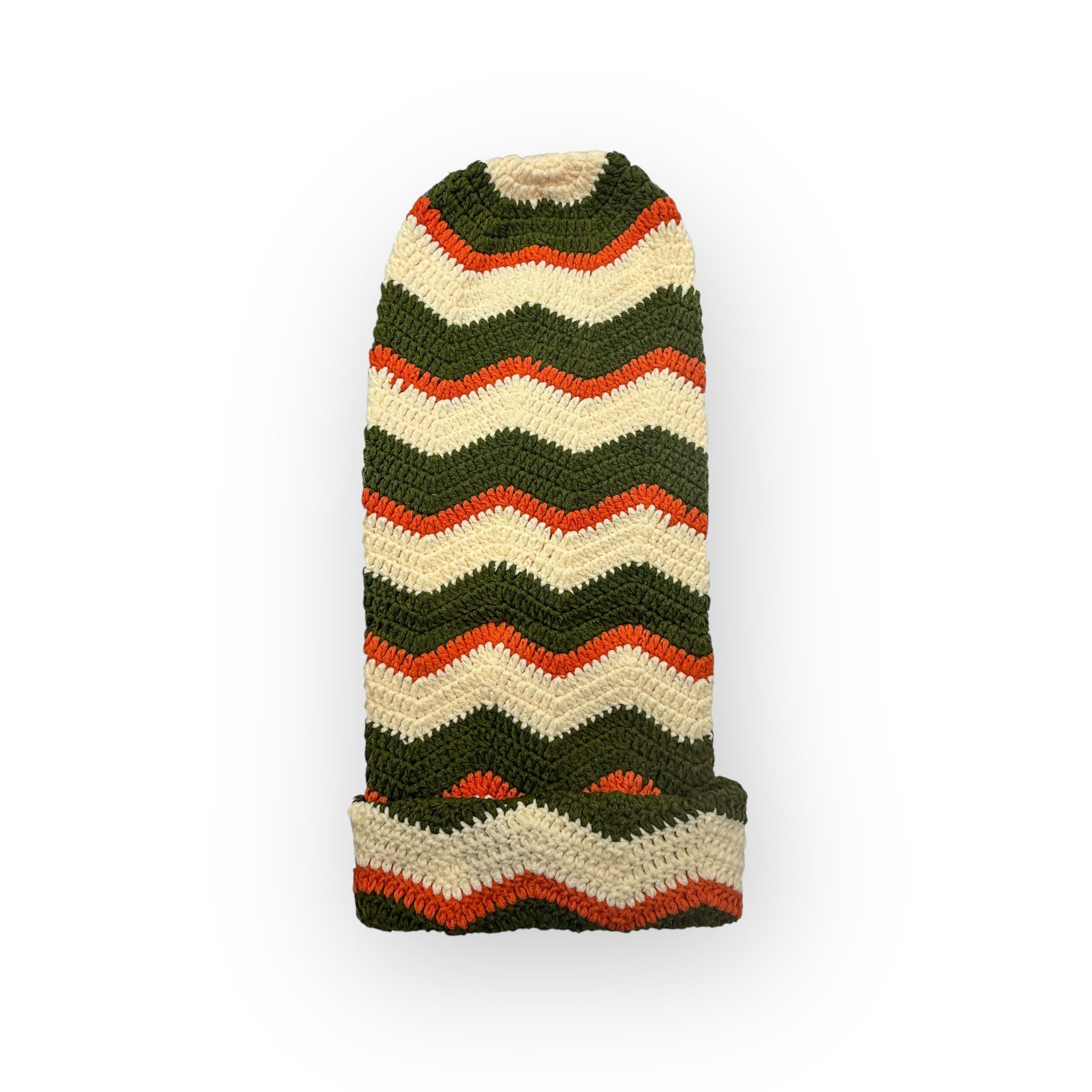 Jungle Ember Crochet Sock Hat