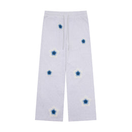 Blue Star Crochet Patch Sweatpants