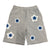 Grey Star Crochet Patch Sweatshorts