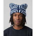Navy Spin Crochet Cat Hat