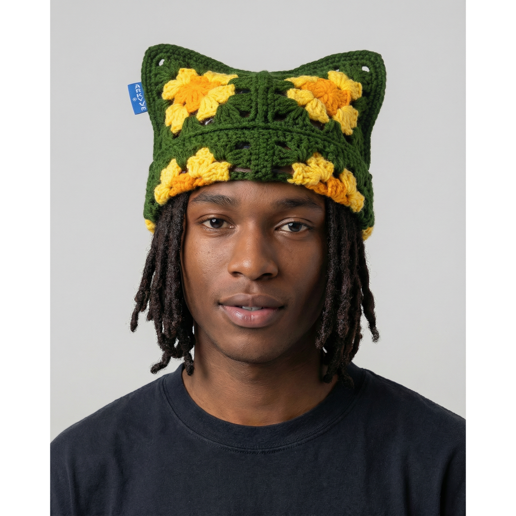 Citrus Crochet Cat Hat