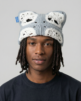 Frosted Tree Crochet Cat Hat