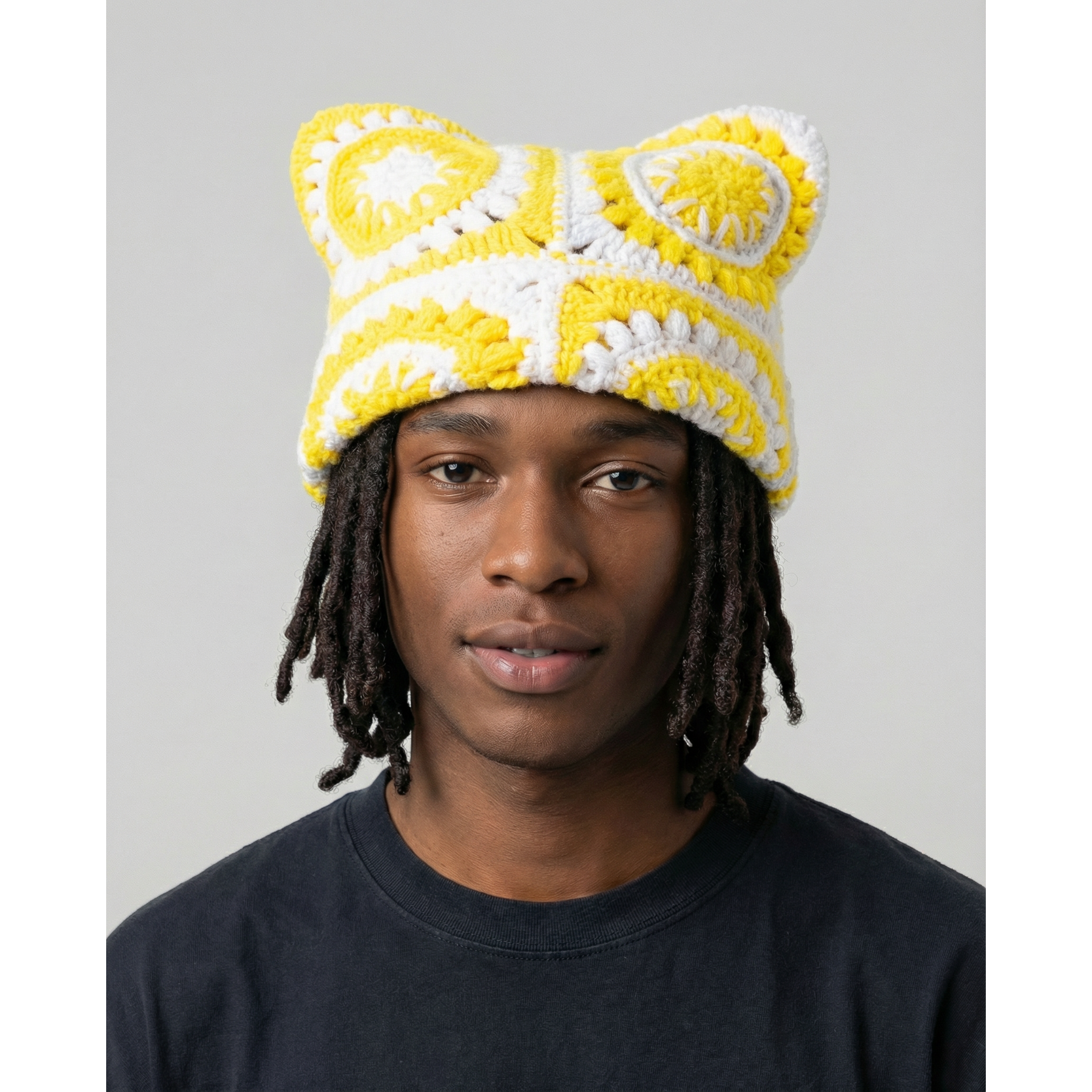 Sunny Burst Crochet Cat Hat