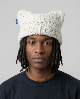 Snow Crochet Cat Hat