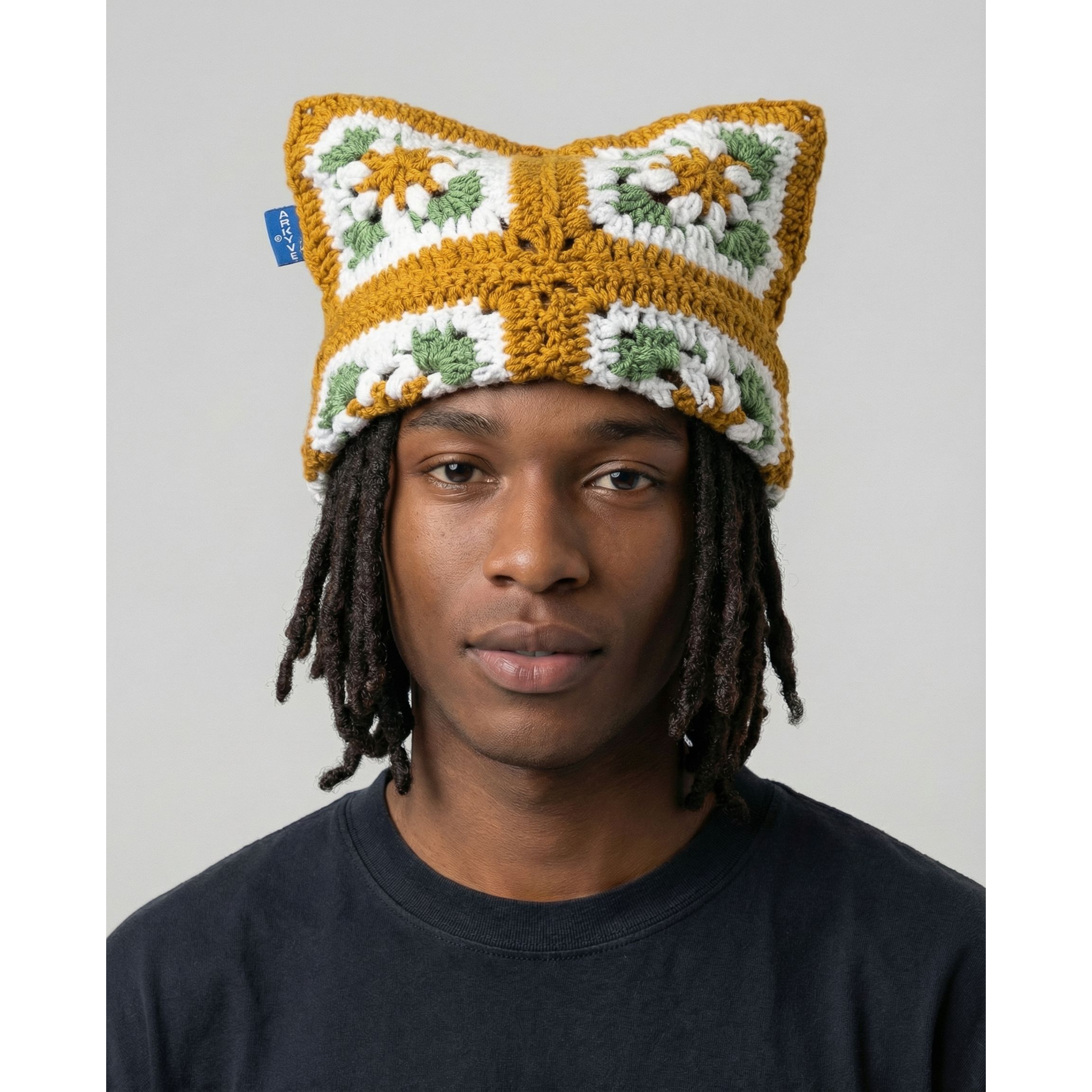 Garden Crochet Cat Hat