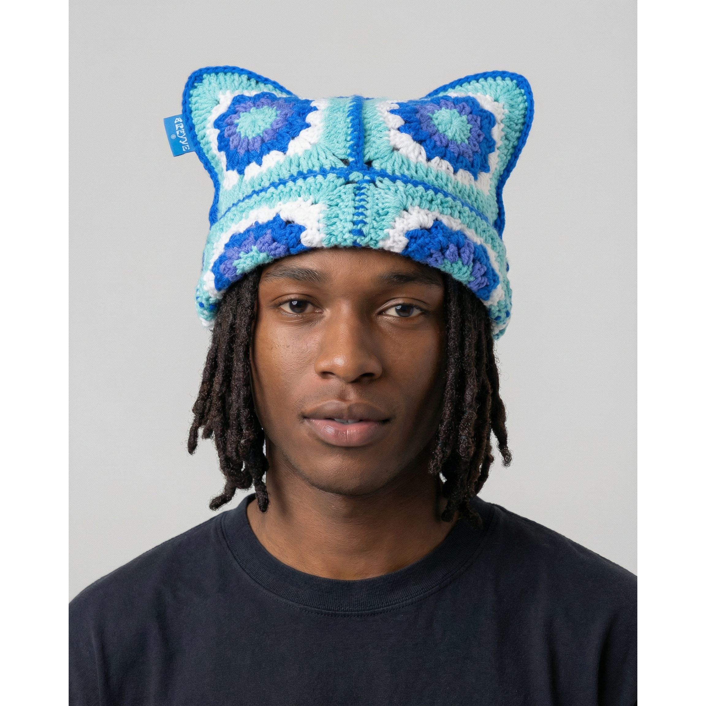 Icy Crochet Cat Hat