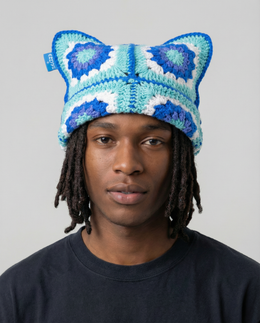 Icy Crochet Cat Hat