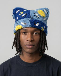 Starry Night Crochet Cat Hat