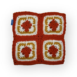 Fiery Cross Crochet Cat Hat