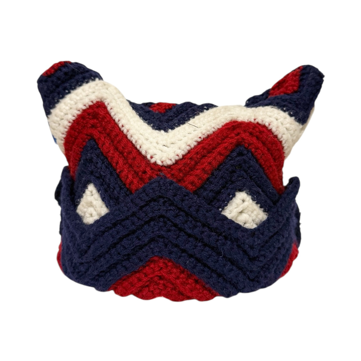 Patriot Wave Crochet Cat Hat (1of1)