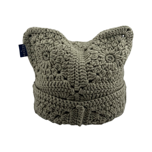 Concrete Moss Crochet Cat Hat