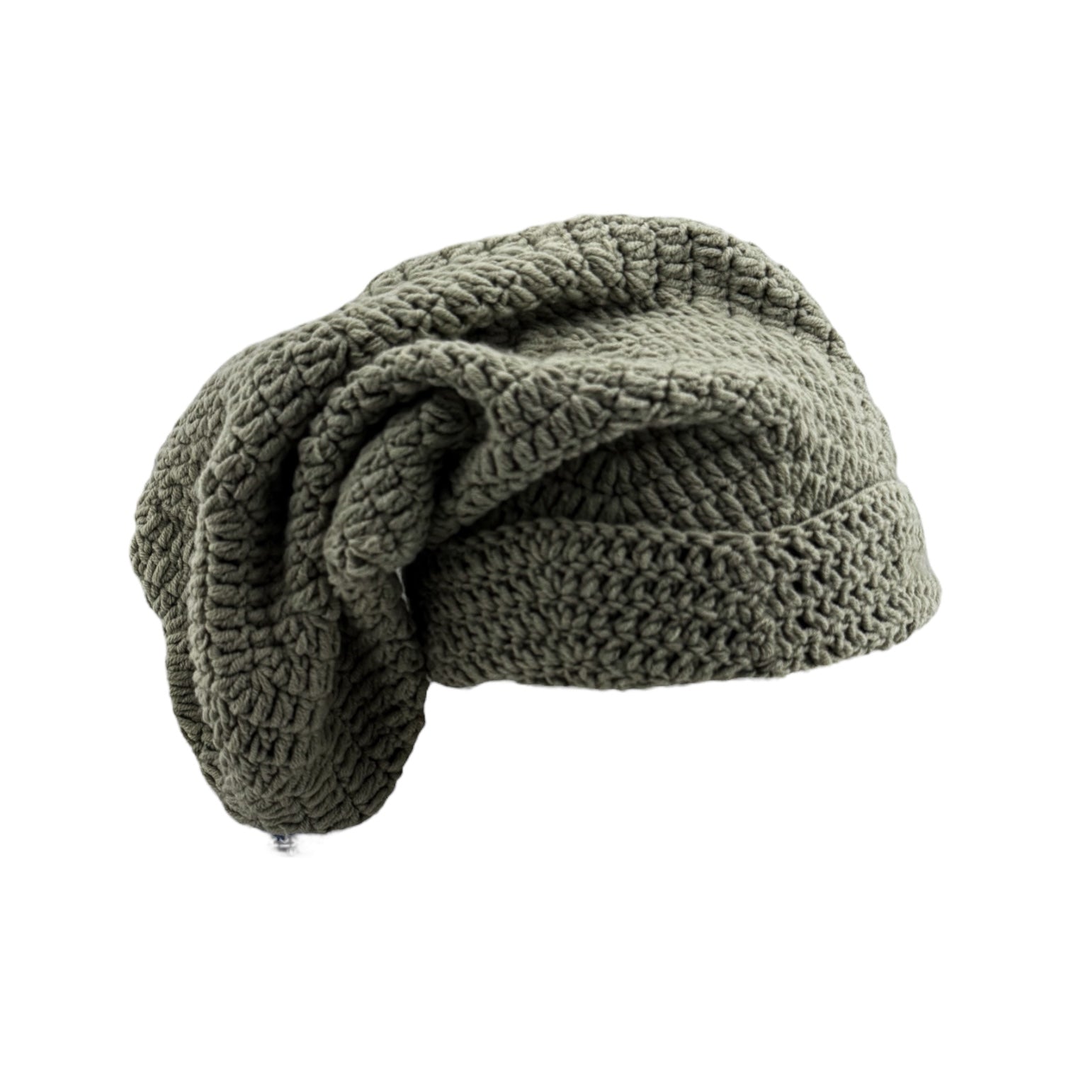 Concrete Moss Crochet Sock Hat