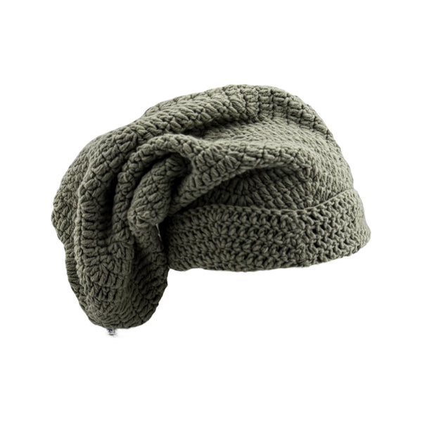 Concrete Moss Crochet Sock Hat