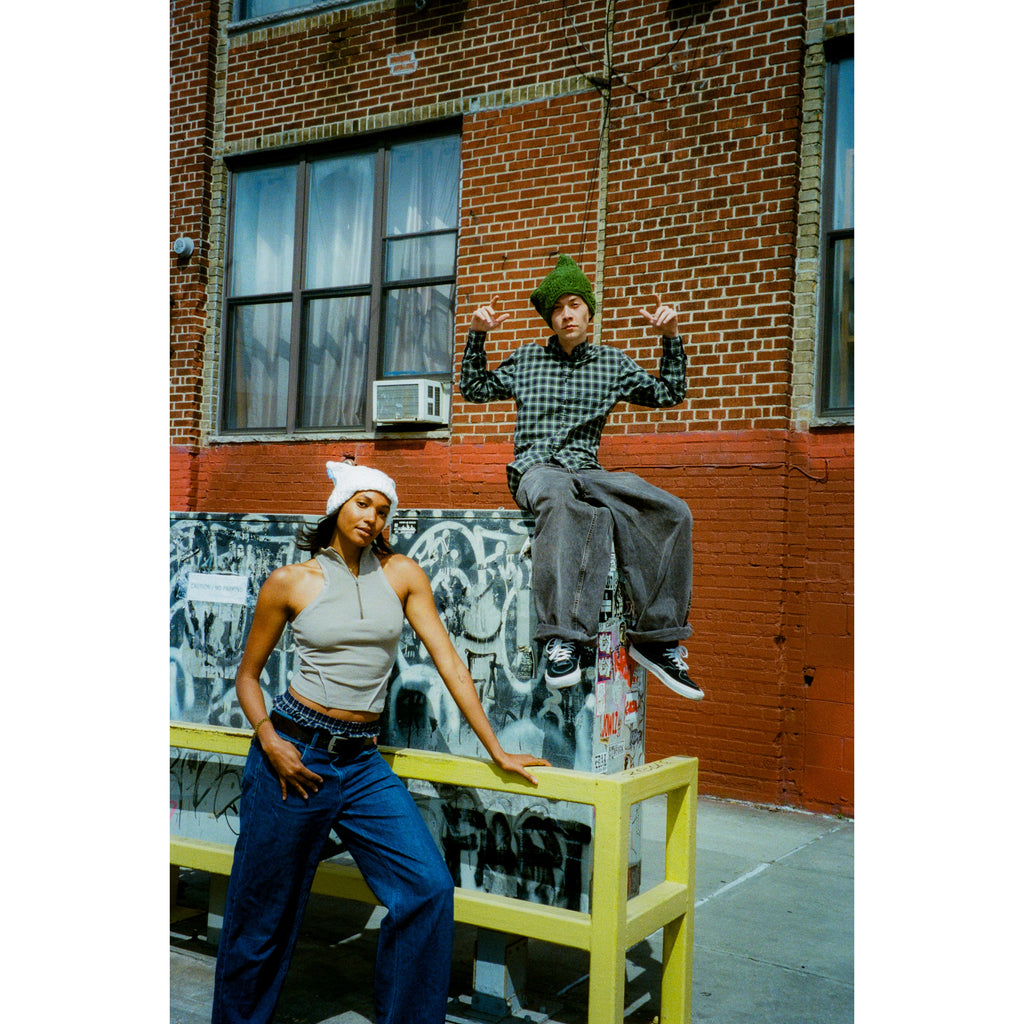 Pine Green Crochet Cat Hat