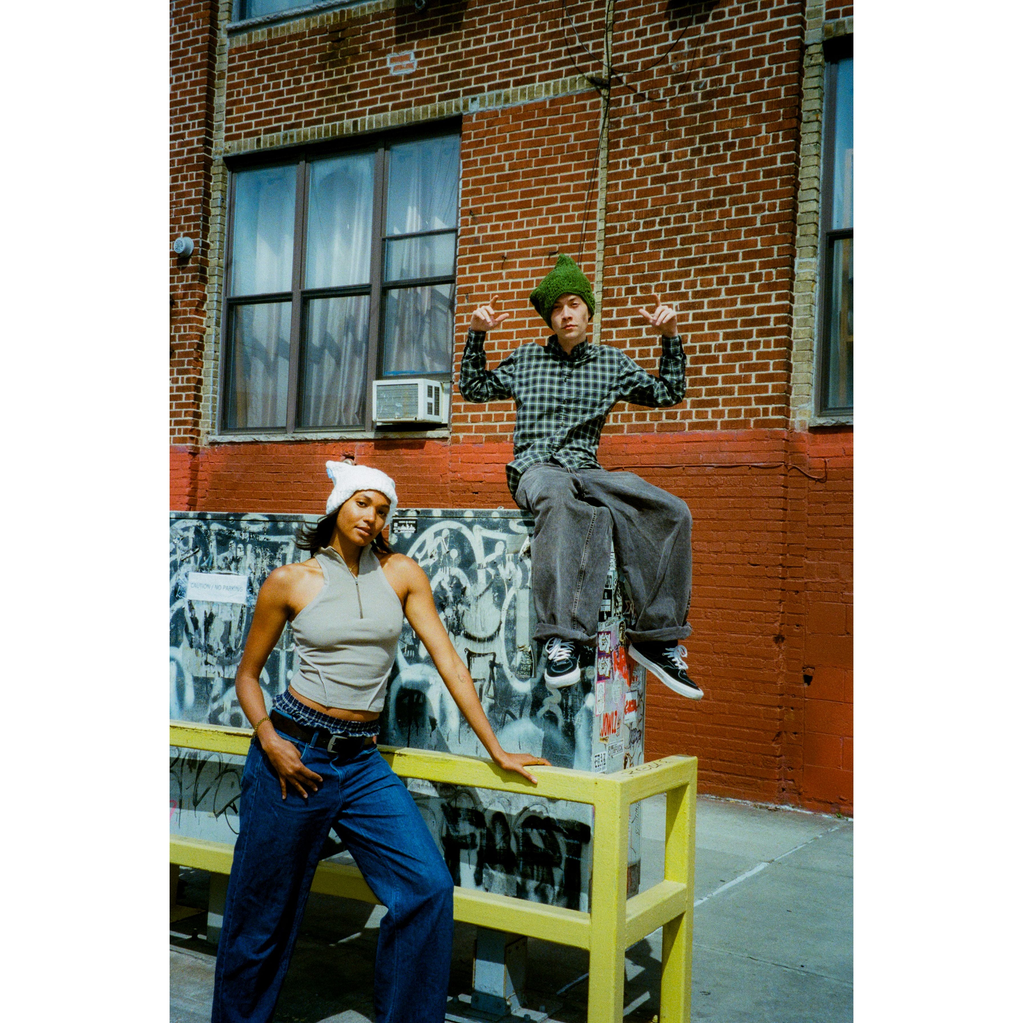 Pine Green Crochet Cat Hat