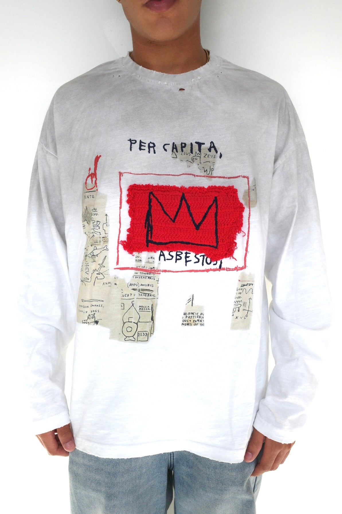 Arkyve X Basquiat "Per Capita" Long Sleeve (White)