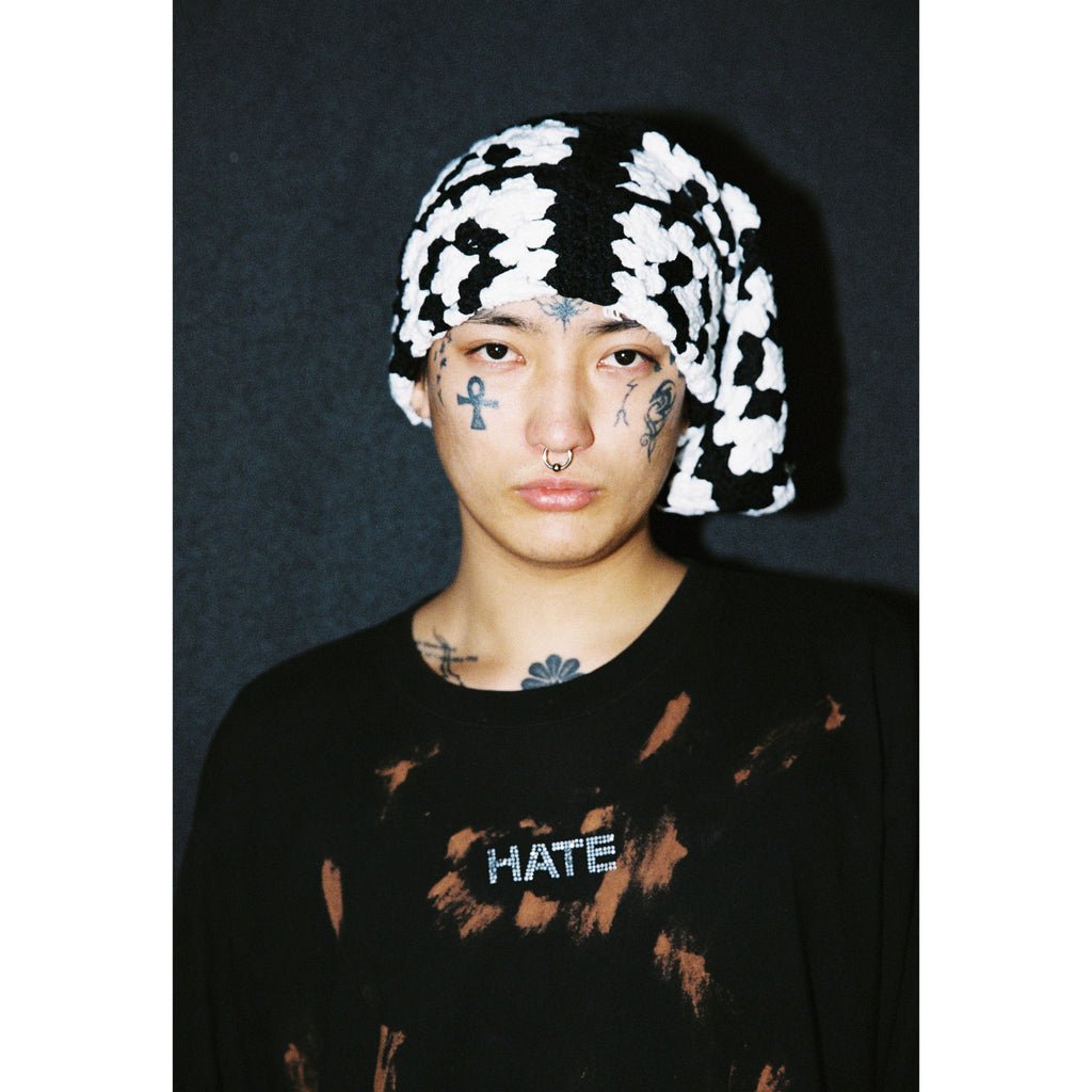 Mono Square Crochet Sock Hat