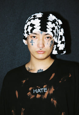 Mono Square Crochet Sock Hat