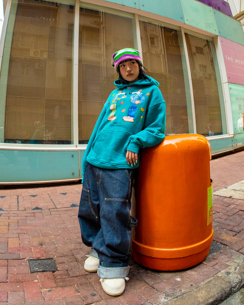 Arkyve X Steven Harrington Pair Hoodie - Teal