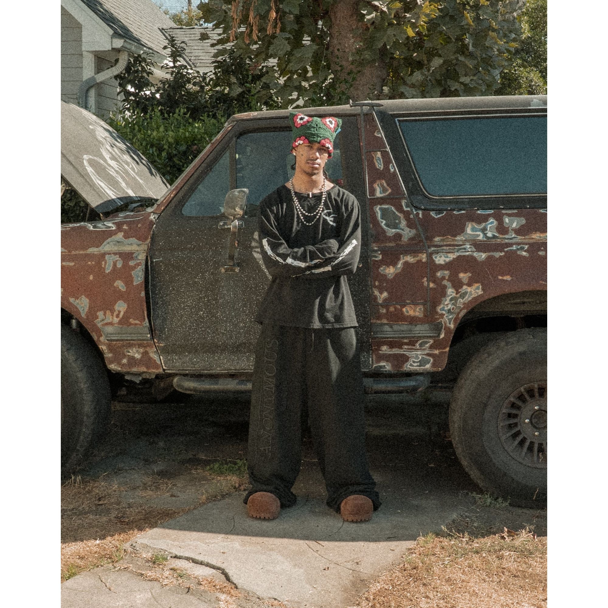 Holly Bloom Crochet Cat Hat