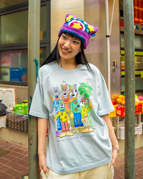 Arkyve X Steven Harrington Family Tee - Baby Blue