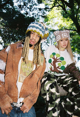 Wine Label Distressed Workwear Jacket