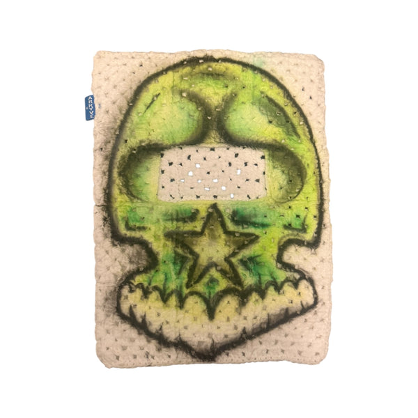 Neon Skull 1of1 Crochet Cat Mask