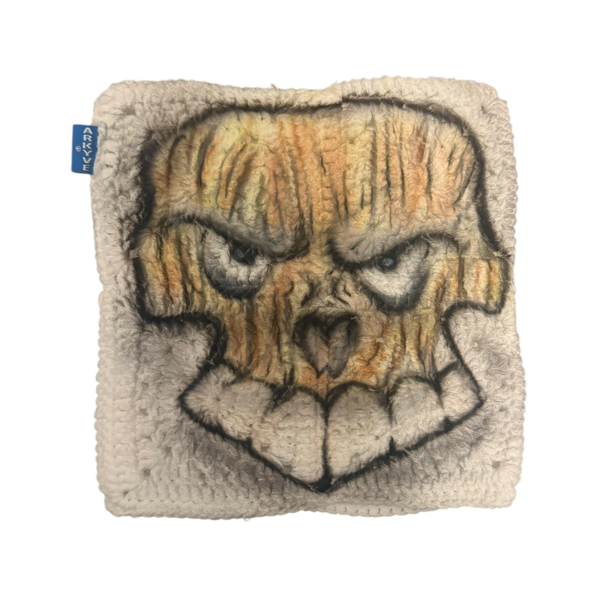 Lemonade Skull 1of1 Crochet Cat Hat