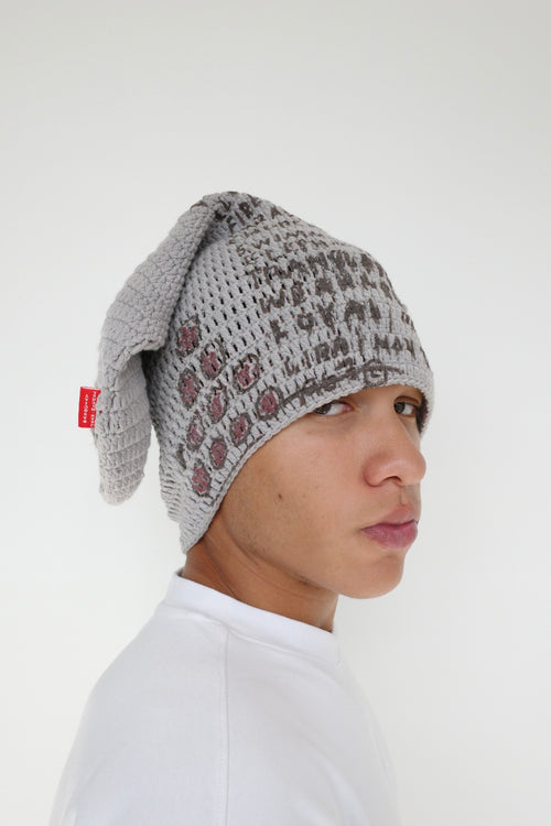 Arkyve X Basquiat "Poem" Crochet Sock Hat