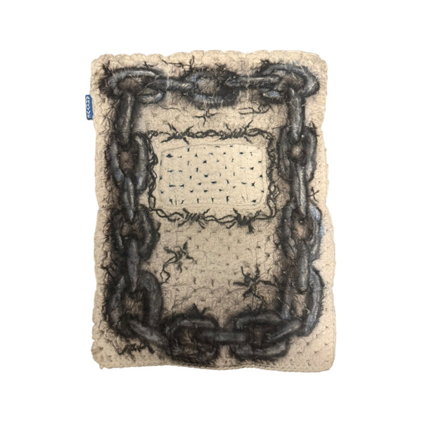 Chained 1of1 Crochet Cat Mask