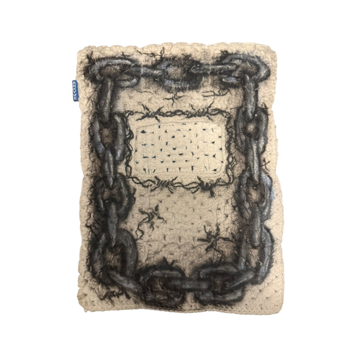 Chained 1of1 Crochet Cat Mask