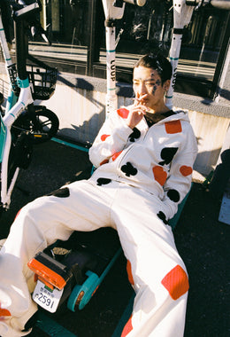 Poker Crochet Patch Sweatshirt