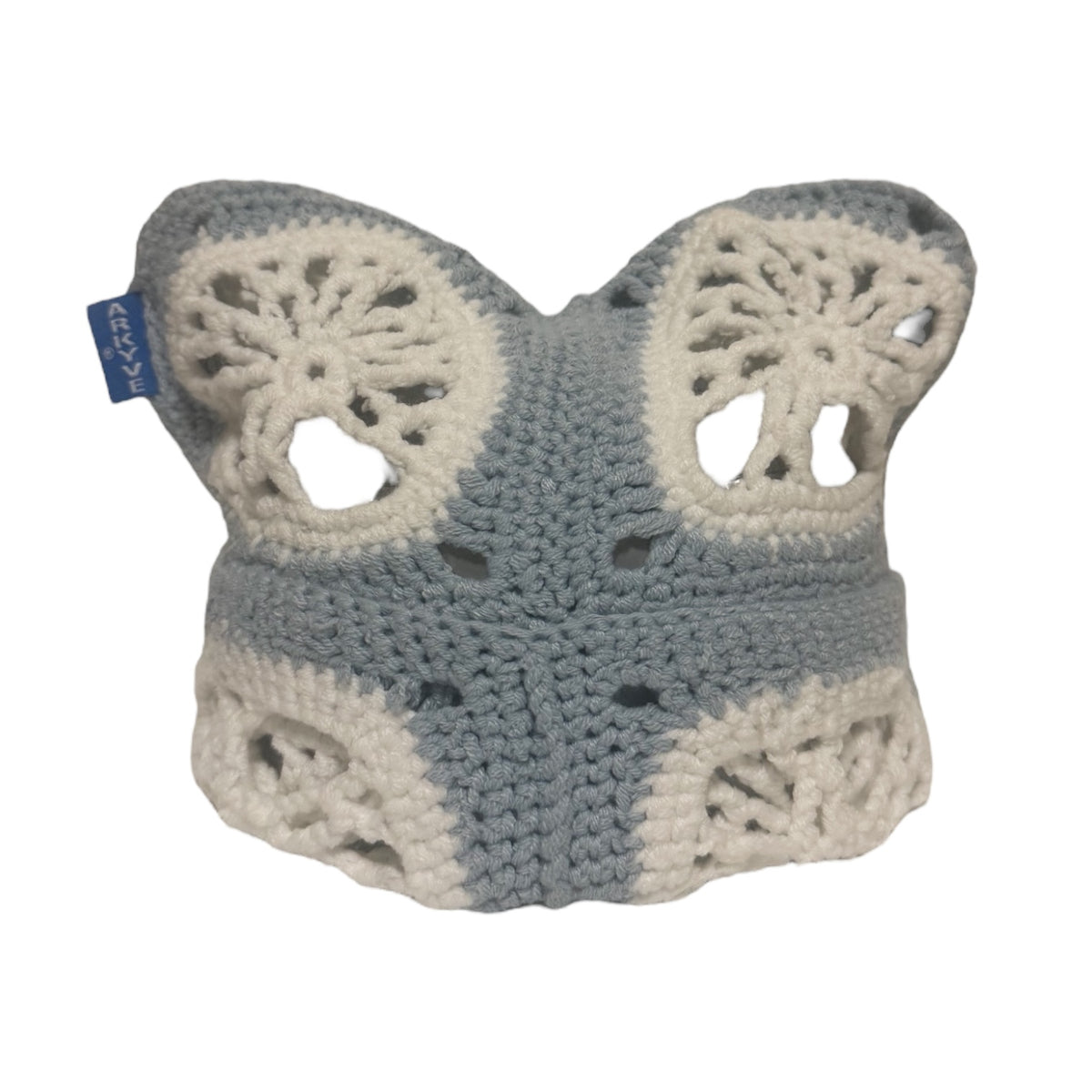 Frosted Tree Crochet Cat Hat