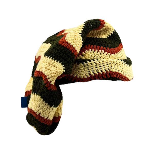 Jungle Ember Crochet Sock Hat