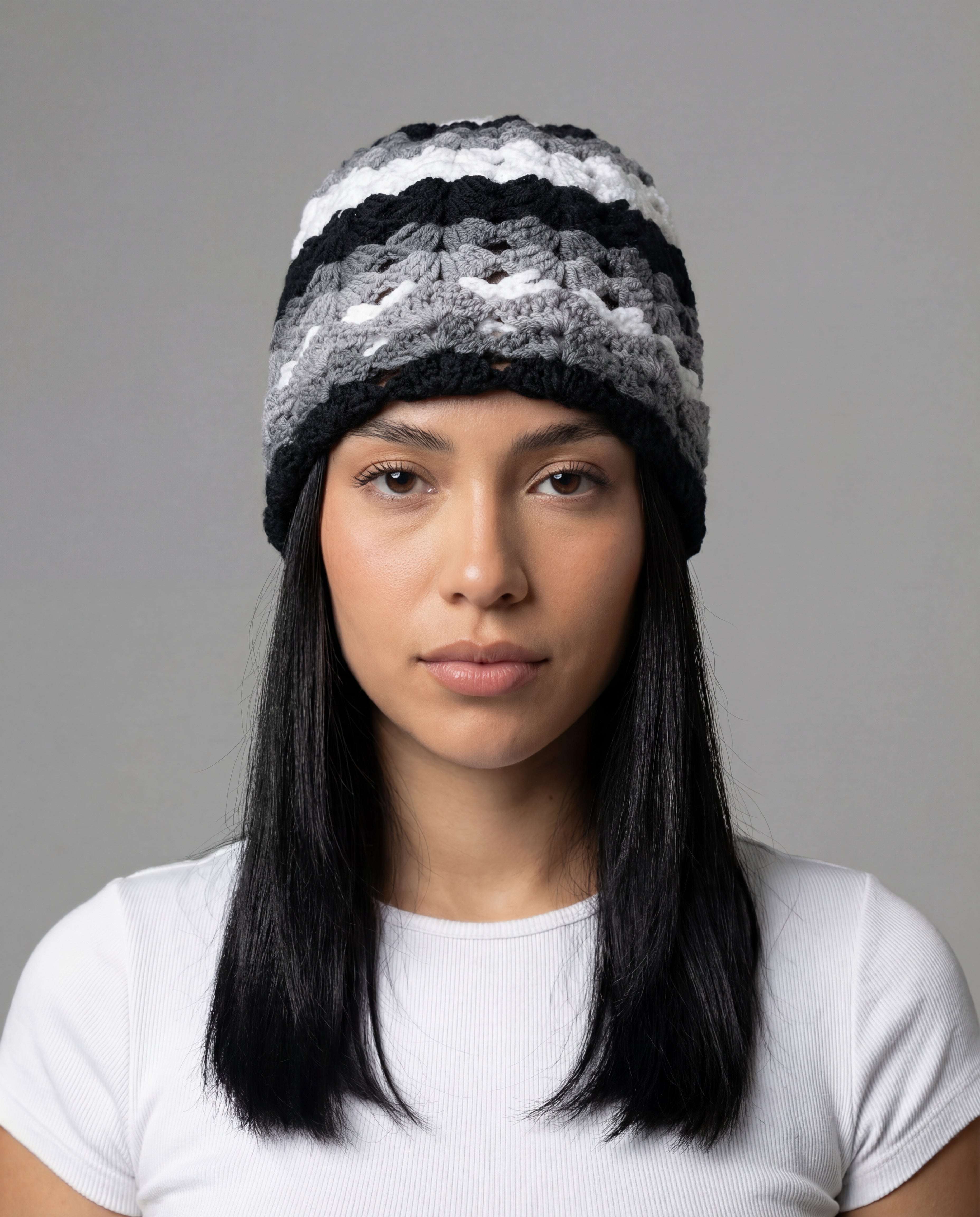 Carbon Crochet Beanie