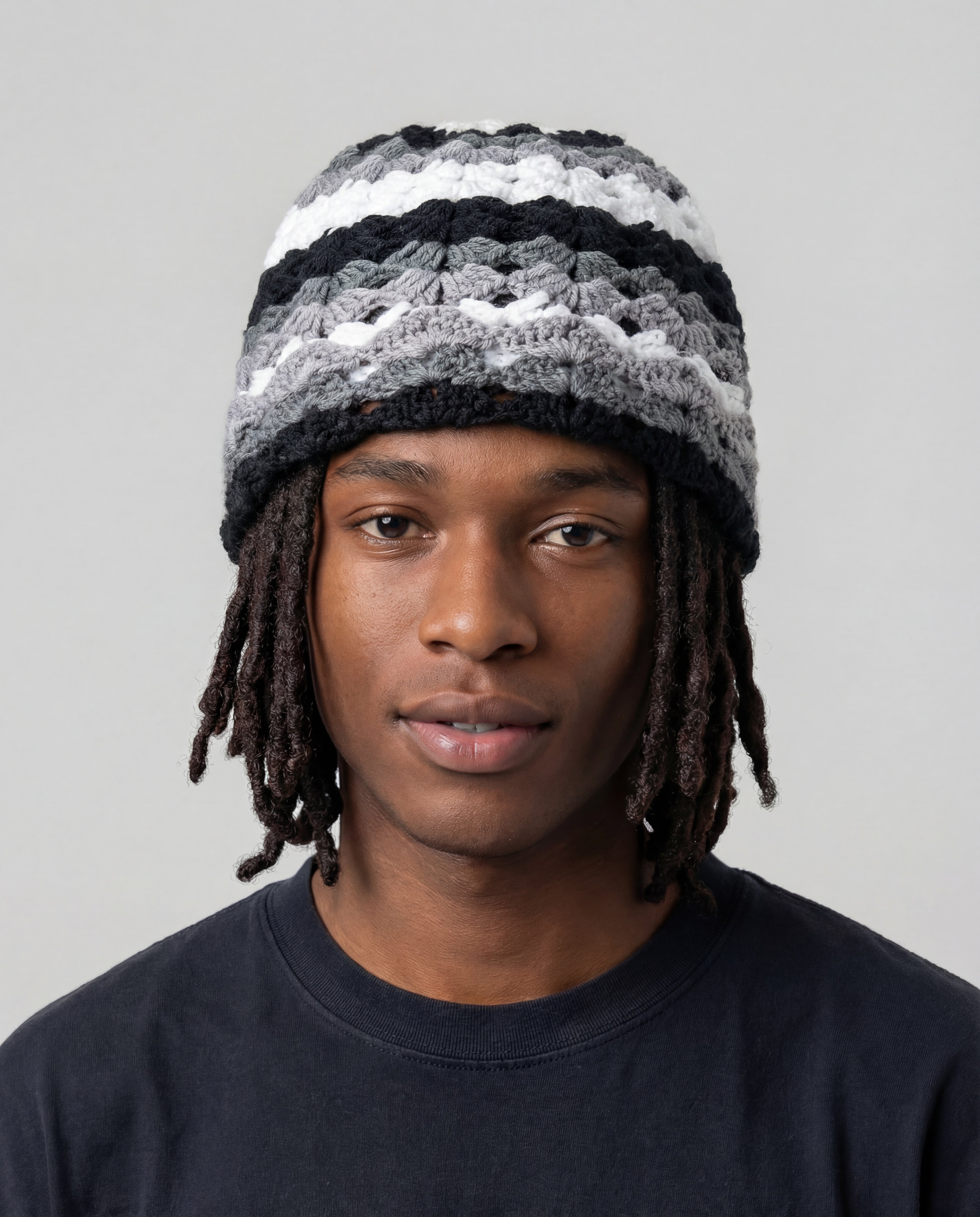 Carbon Crochet Beanie