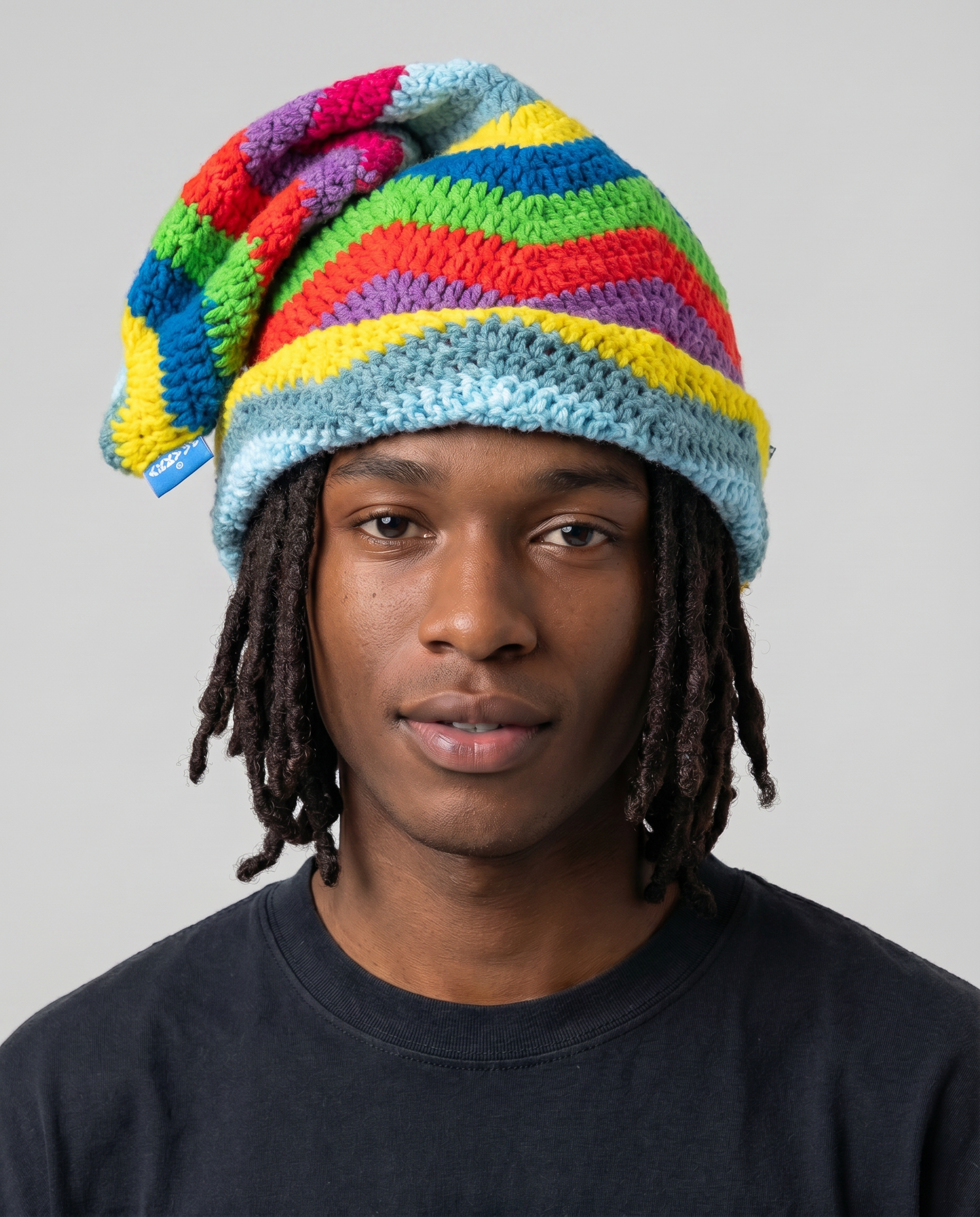 Arkyve X Steven Harrington "Stay Mello" Crochet Sock Hat