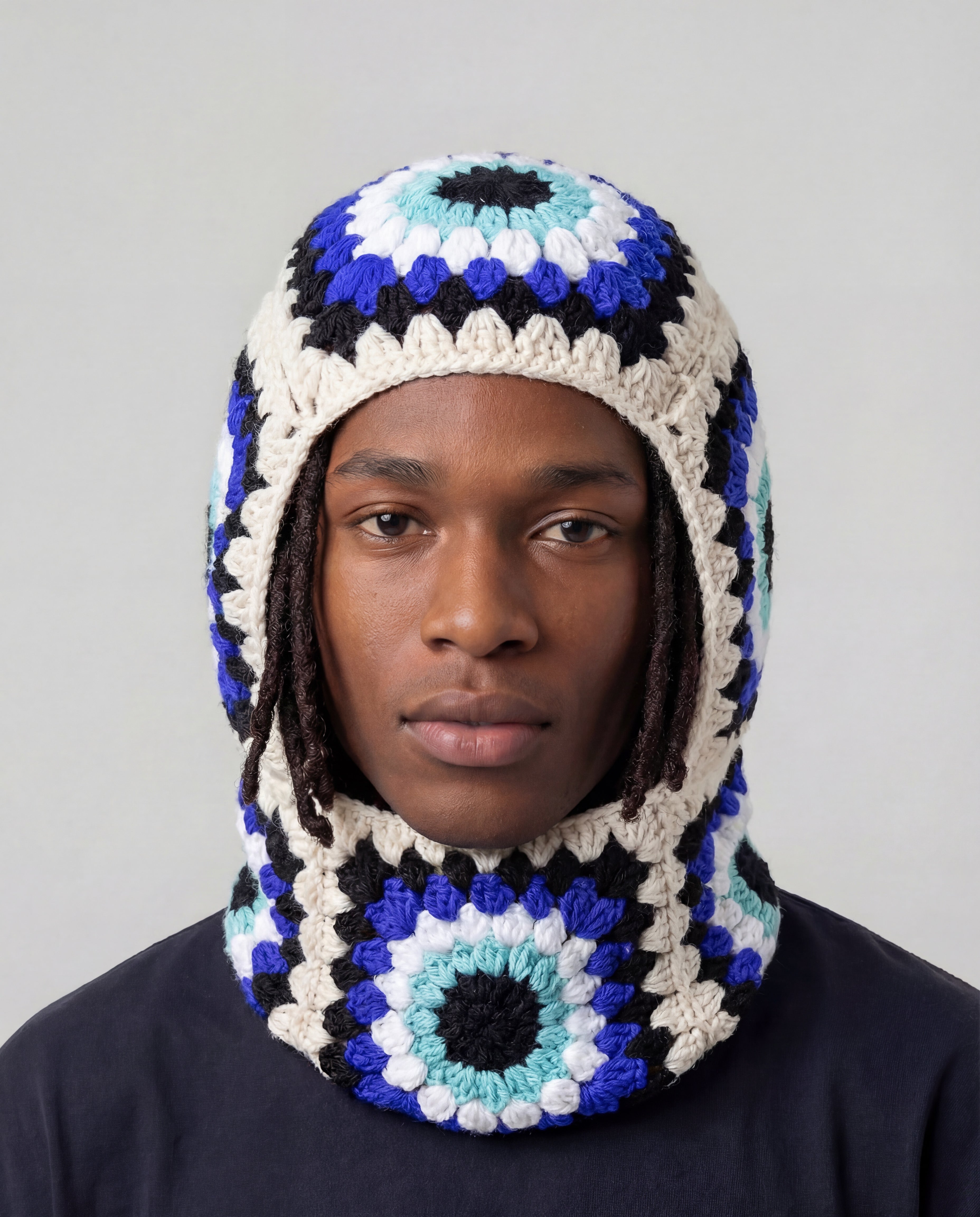 Evil Eye Crochet Hood