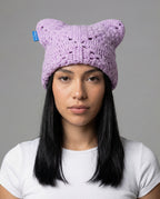 Lavender Crochet Cat Hat