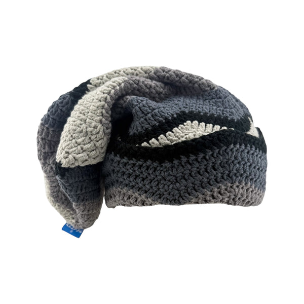 Graphite Crochet Sock Hat