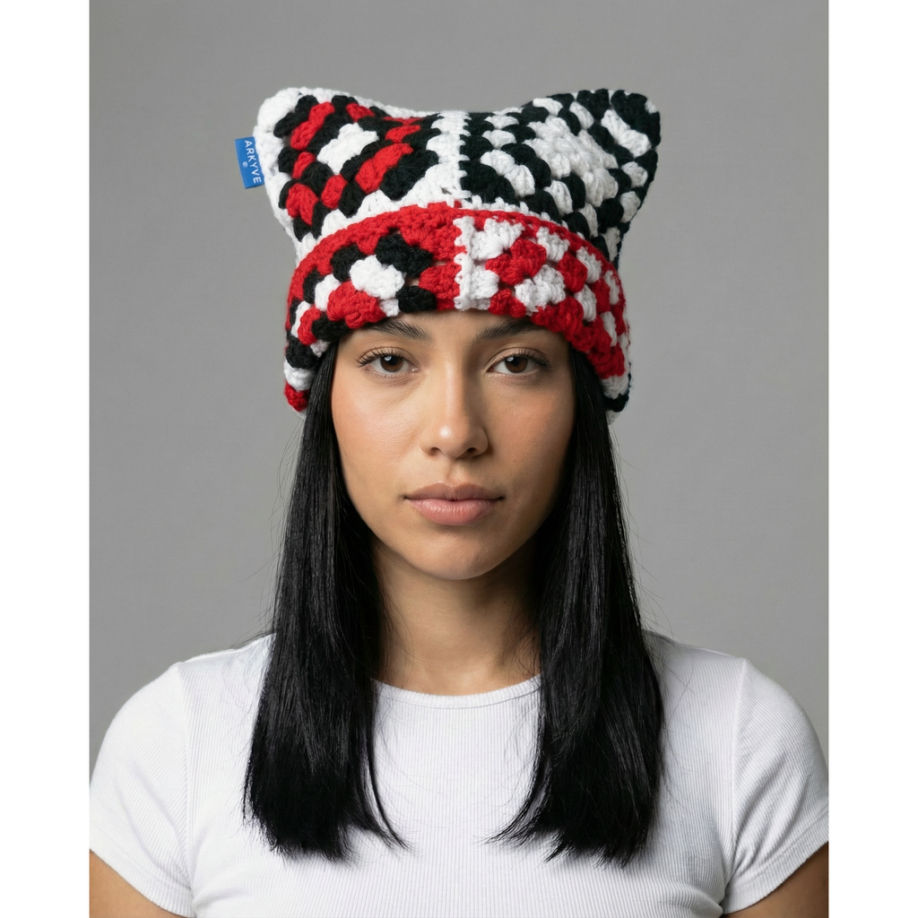 Scarlet Crochet Cat Hat