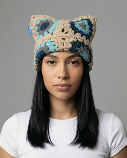 Lagoon Crochet Cat Hat