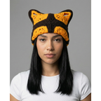 Sunset Tree Crochet Cat Hat