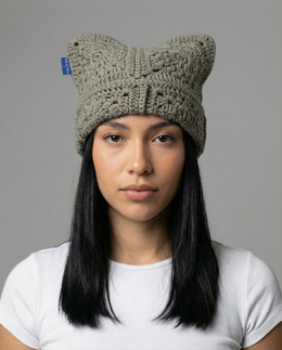 Concrete Moss Crochet Cat Hat