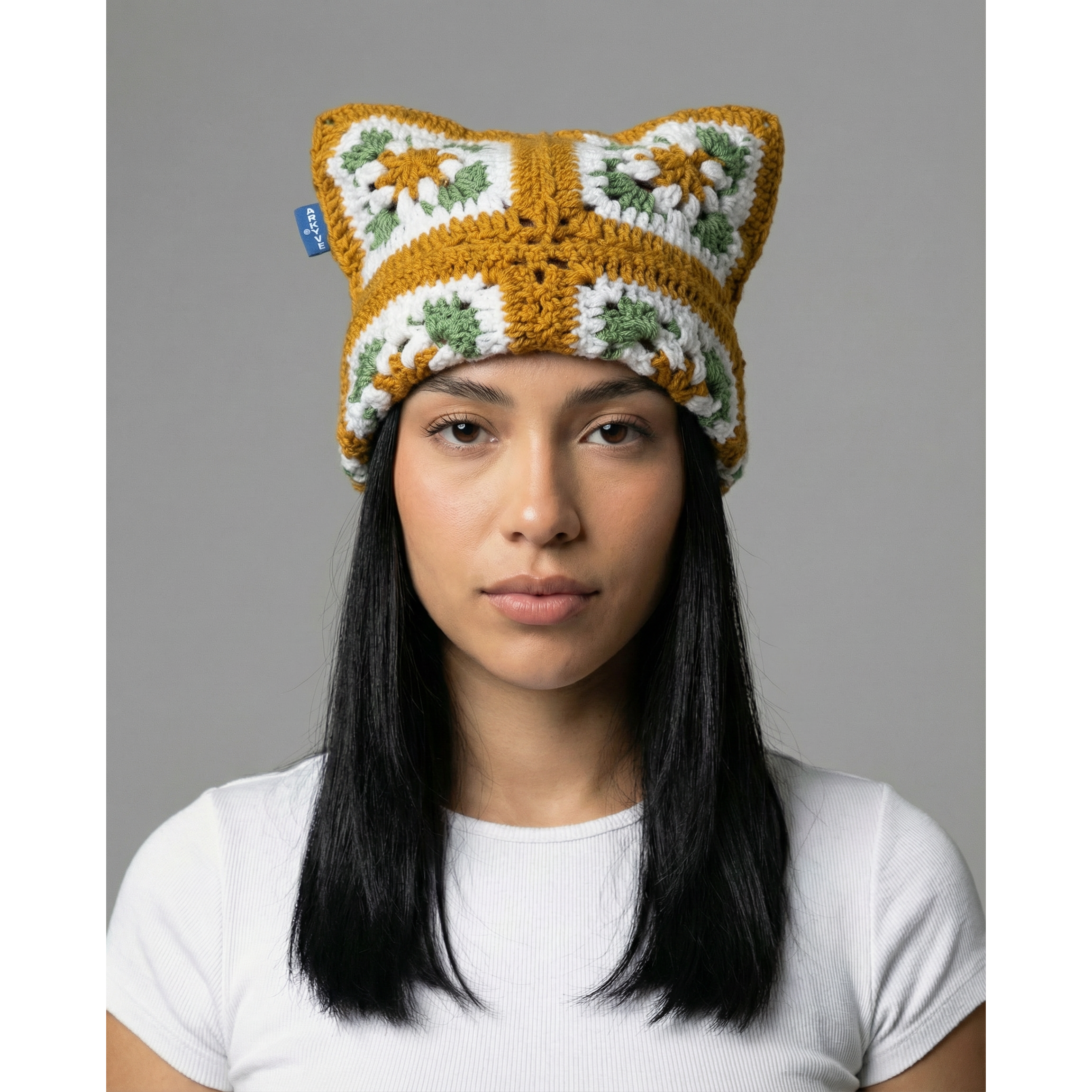 Garden Crochet Cat Hat