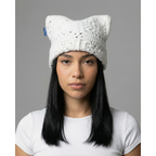 Snow Crochet Cat Hat