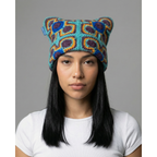 Retro Cross Crochet Cat Hat