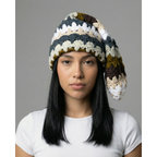 Earth Stripe Crochet Sock Hat