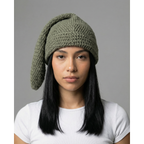 Concrete Moss Crochet Sock Hat